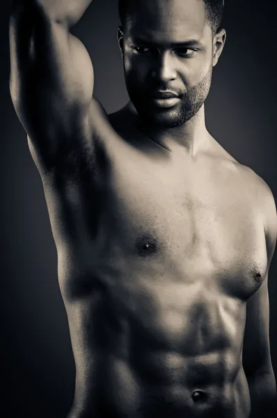 Jeune homme afro-américain Body Pose — Photo