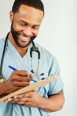 Doktor veya hemşire portre gülümseyen