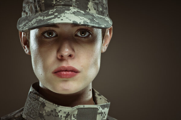 Female US Army Soldier