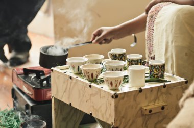 Ethiopian Coffee Ceremony clipart