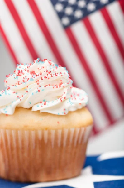 Cuatro de julio Cupcakes —  Fotos de Stock