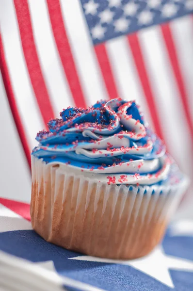 Quatro de Julho Cupcakes — Fotografia de Stock