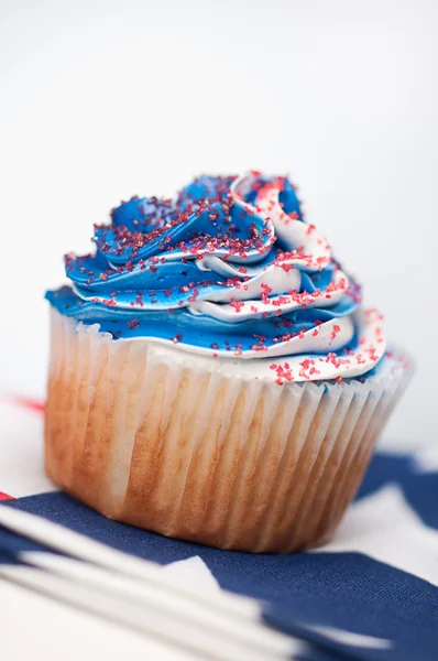 Quatro de Julho Cupcakes — Fotografia de Stock