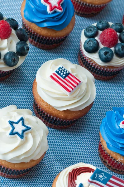 Fourth Of July Cupcakes — Stock Photo, Image