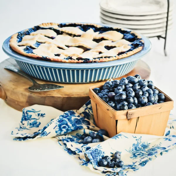 Blueberry pie — Stockfoto
