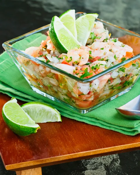 Ceviche and Chips — Stock Photo, Image