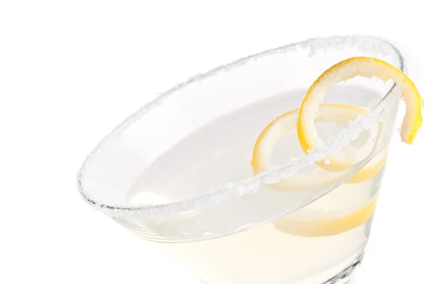 Martini de limón gota —  Fotos de Stock