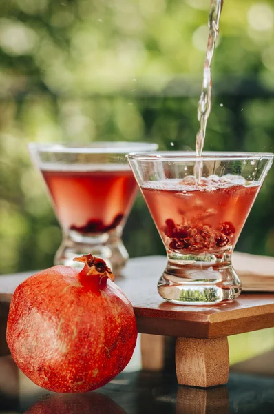 Granátové jablko martini — Stock fotografie