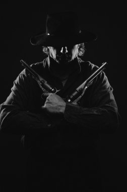 Vahşi Batı silâhlı soyguncu