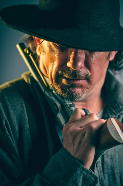 Wild west Gunslinger — Stockfoto