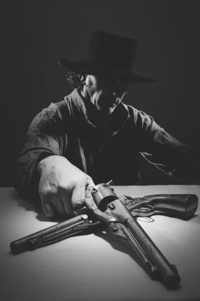 Wild west revolverman — Stockfoto