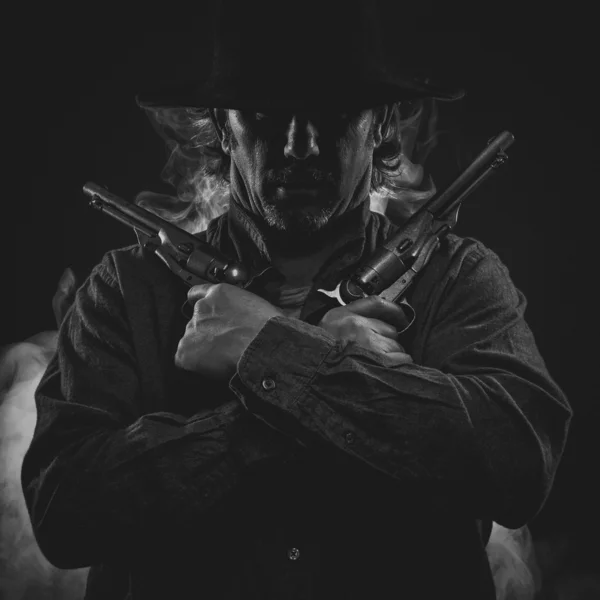 Salvaje oeste Gunslinger — Foto de Stock