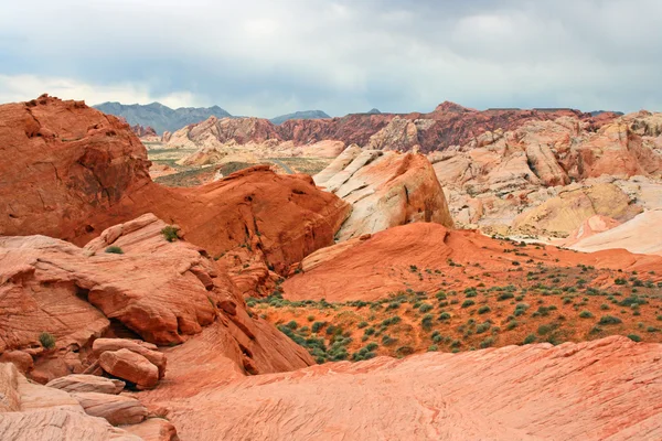 Bunte Sandsteinformationen in Nevada — Stockfoto