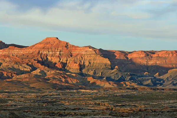 Solnedgång i rökiga bergen, utah — Stockfoto