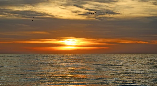 Západ slunce v zálivu — Stock fotografie
