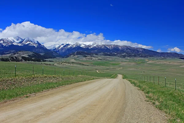 Big Timber Canyon Road, Montana — Stok Foto