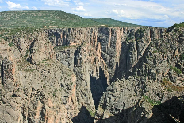 Zdi Černého Canyon gunnison — Stock fotografie