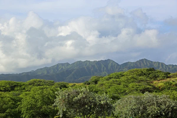 Zielony krajobraz Oahu — Zdjęcie stockowe