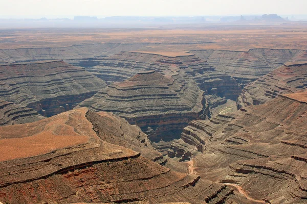 Plateau with San Juan River Canyon — Stock Photo, Image