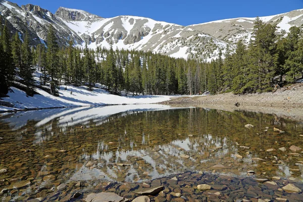 Paisagem Lago Teresa Parque Nacional Grande Bacia Nevada — Fotografia de Stock