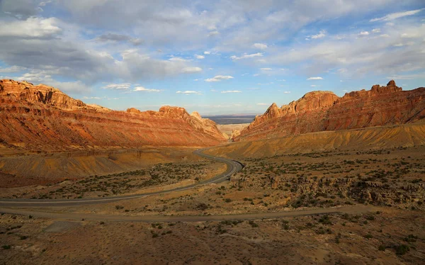 Highway Spotted Wolf Canyon Utah — Stock Photo, Image