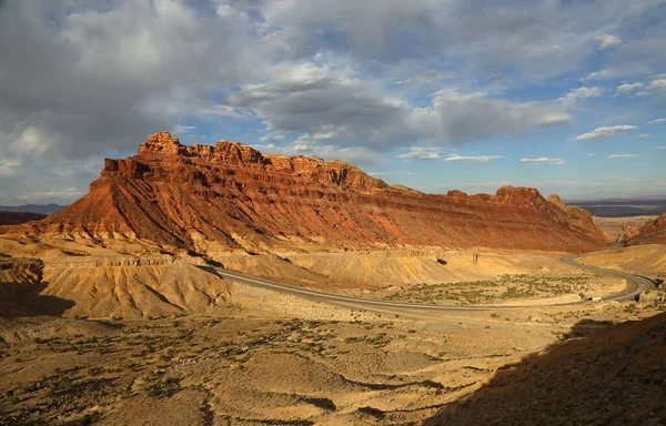 Dragón Negro Atardecer Spotted Wolf Canyon Utah —  Fotos de Stock