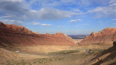 Gün batımında Kurt Kanyonu 'nda görüldü, Utah.