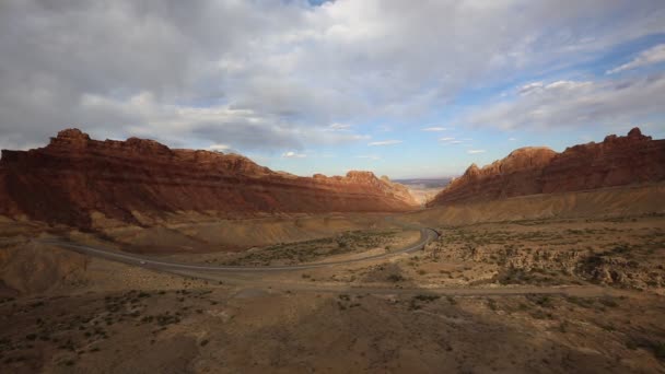 Cañón Del Lobo Manchado Sombra Utah — Vídeo de stock