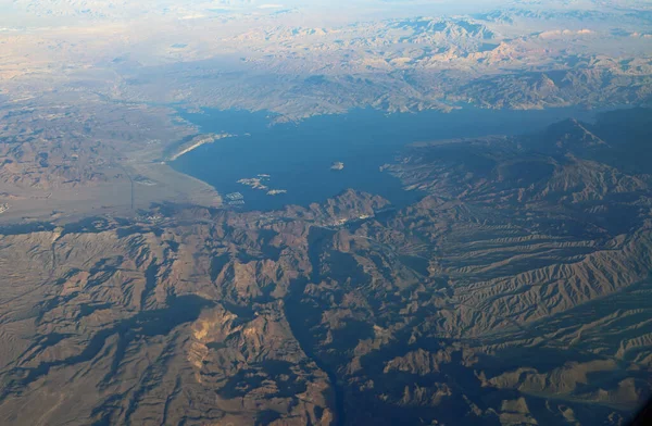 Λίμνη Mead Από Τον Αέρα Νεβάδα Αριζόνα — Φωτογραφία Αρχείου