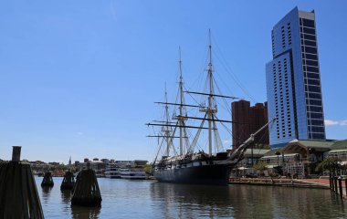 Tarihi gemi Baltimore 'a yanaştı - USS Costellation, Baltimore, Maryland