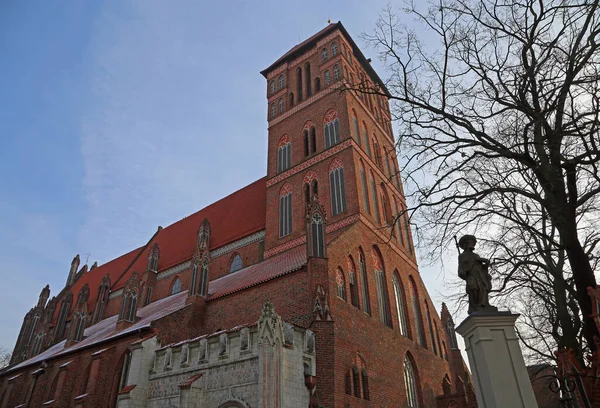 Vista Lateral Iglesia San Jacob Torun Polonia — Foto de Stock