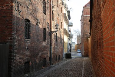 Medieval street - Torun, Poland