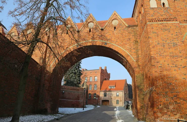 Gdanisko Gate Teutonic Castle Torun Poland — Stok fotoğraf