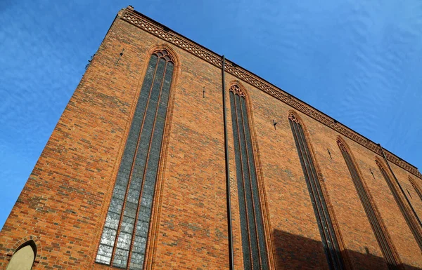 Sidoväggen Till Jungfru Maria Kyrka Torun Polen — Stockfoto