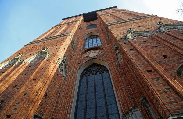 Die Fassade Der Kirche Johannes Torun Polen — Stockfoto