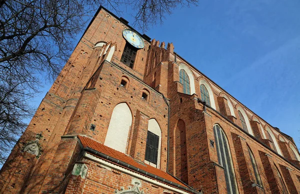 Side View Church John Torun Lengyelország — Stock Fotó