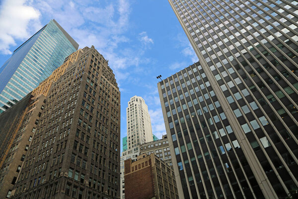 High buildings of Manhattan, New York City