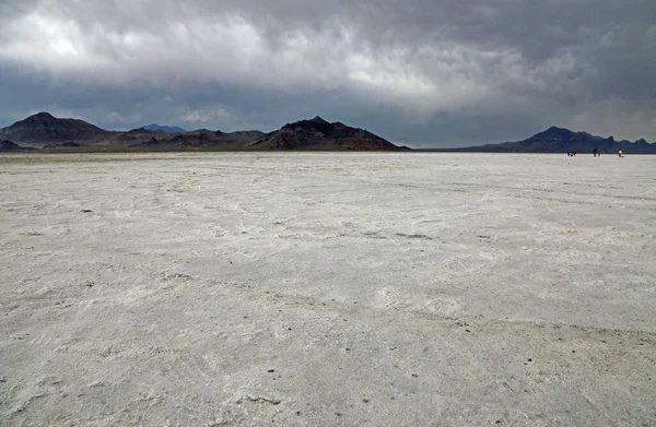 Sal Del Desierto Las Montañas Bonneville Salt Flats Great Salt —  Fotos de Stock