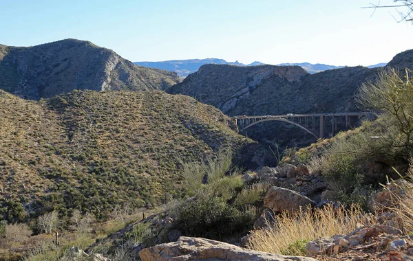 Landscape Queen Creek Bridge Arizona — Stock Photo, Image