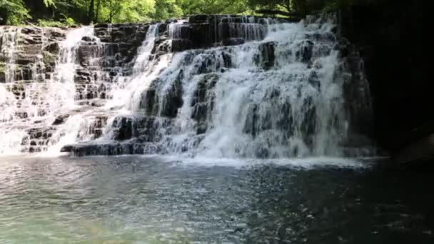 Vista Rutledge Falls Área Natural Short Springs Tennessee — Vídeo de stock