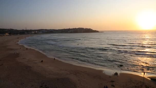 Nascer Sol Bondi Beach Austrália — Vídeo de Stock