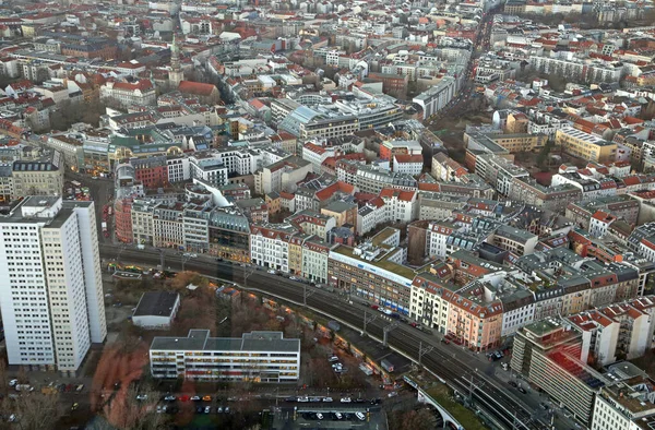 Pohled Televizní Věže Berlíně Mitte Berlín Německo — Stock fotografie