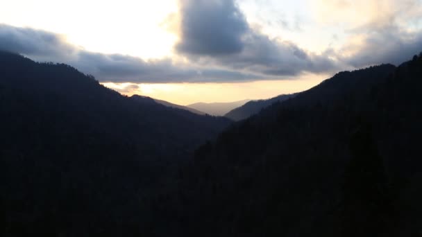 Západ Slunce Údolí Tennessee — Stock video
