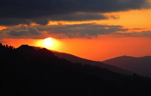 Сонце Під Хмар Національний Парк Горах Великого Смокі Штат Теннессі — стокове фото