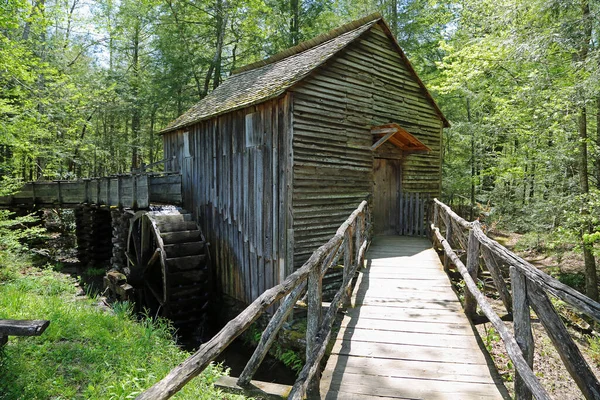 Pont Menant Moulin Great Smoky Mountains Tennessee — Photo