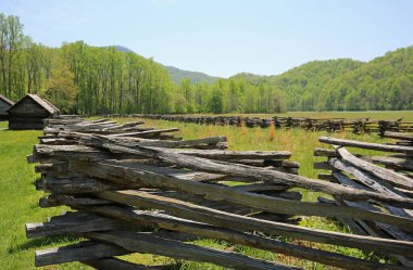 Tahta çitler - Great Smoky Dağları Ulusal Parkı, Kuzey Carolina