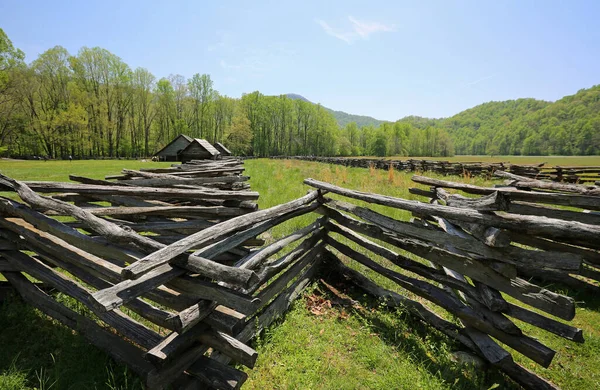 Plot Horské Farmě Muzeum Great Smoky Mountains National Park Severní — Stock fotografie