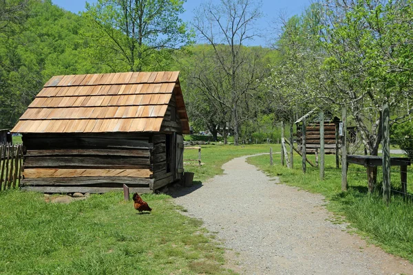 Muzeum Gospodarstwa Górskiego Park Narodowy Great Smoky Mountains Karolina Północna — Zdjęcie stockowe