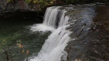 Side view at flowing Ludlow Falls - Ohio