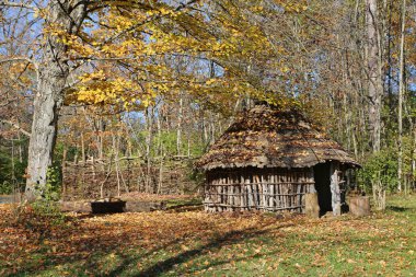 View at the Mound House - Woodland Indian Village - George Rogers Clark Park, Ohio
